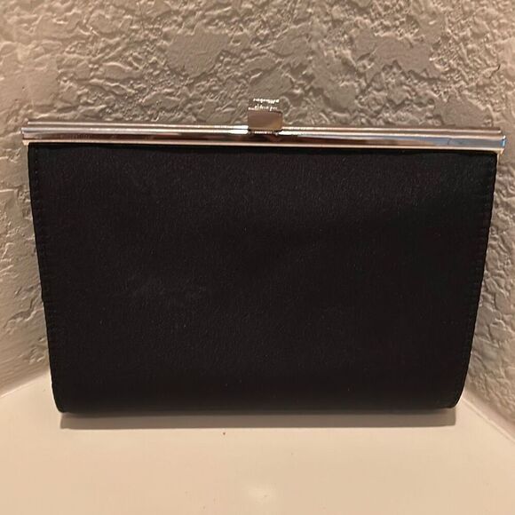 Liz Claiborne Day To Evening Multi Strap Convertible Bag Black Silver Hardwear - Picture 2 of 14
